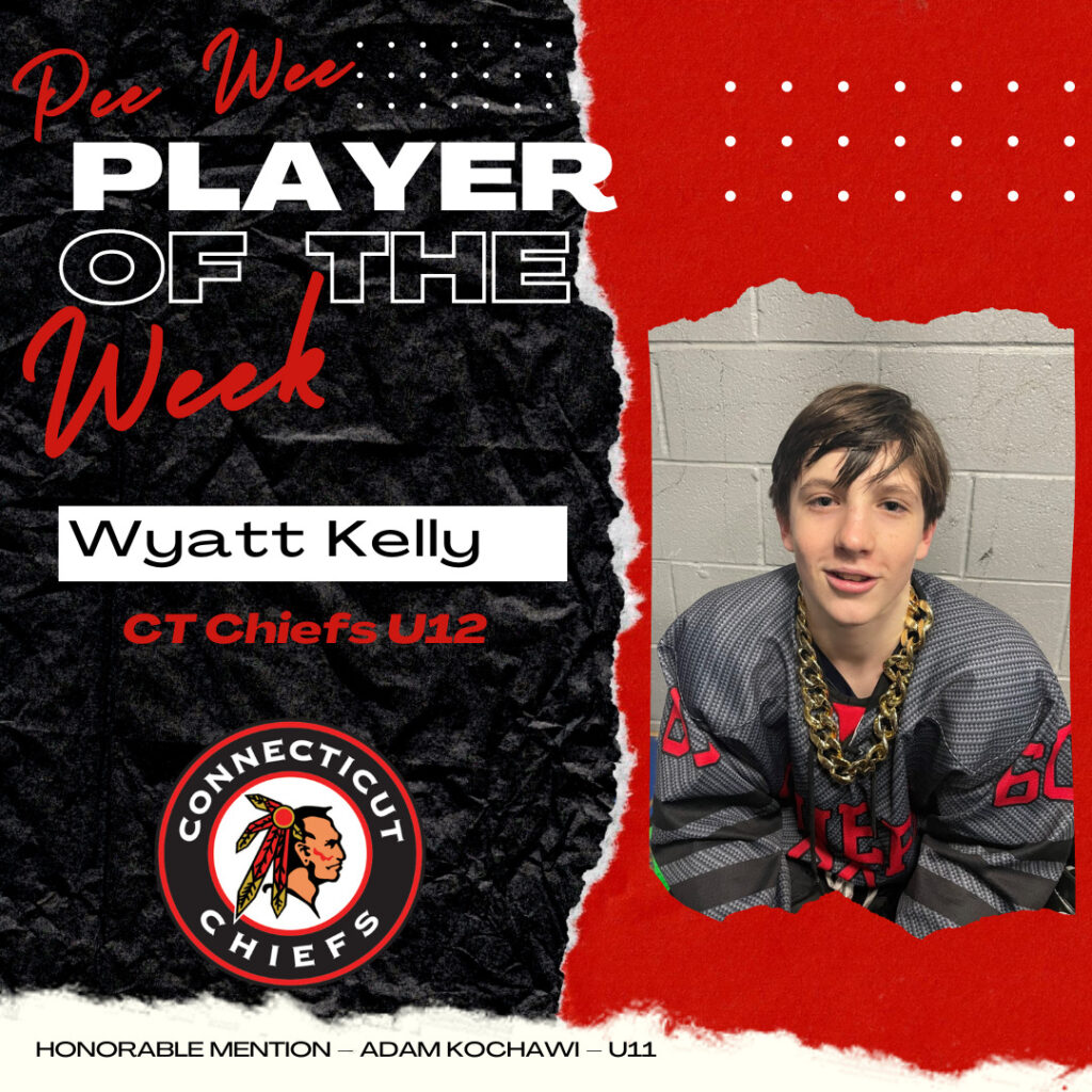 PeeWee Player of the Week Wyatt Kelly